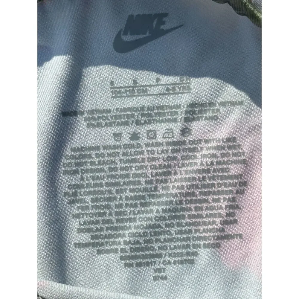 NWT Nike Girls Pullover Hoodie and Leggings Set Pink Olive - Size 5